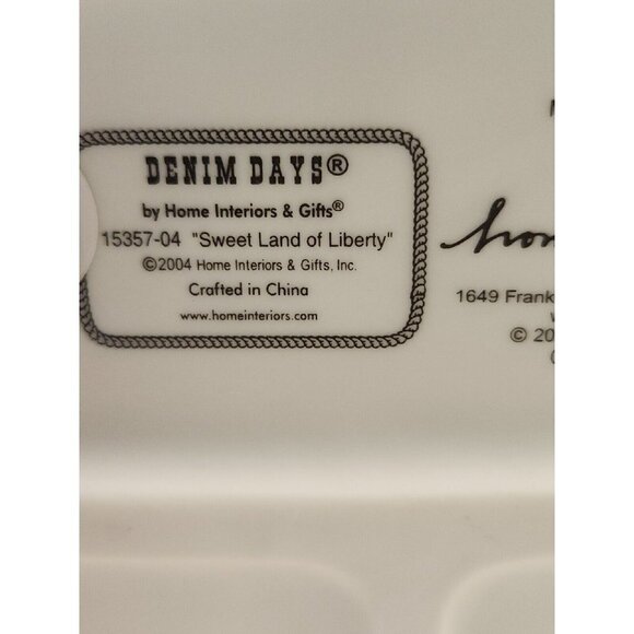 Denim Days 2004 “Sweet Land of Liberty” Figurine Home Interiors W/Tag - Picture 6 of 10